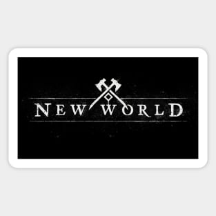 New world logo - Texturized Sticker